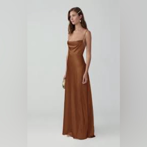 Fame and Partmers discontinued Rosabel maxi dress in Bronze - Picture 4 of 10